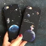 Stars and The Moon Phone Case For Apple iphone 5 / 5S 5SE 6 6 s 6 6s plus 7 7 plus pc plastic Couple phone shell cover