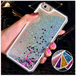 Dynamic Liquid Glitter Star Phone Case For iphone 5C / 5 / 5S / 6+ / 6s +/  7+ / 8+ / X