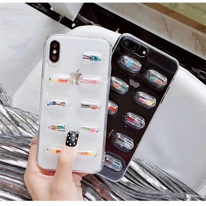 3D Chill Pills Case For Iphone 8+ / 7+ / X / 6+ / 6s +
