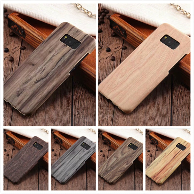 Wood grain Phone Case For Samsung Galaxy S6 / S7 / S8 Edge / S9 Plus / S8 Plus / Note 8