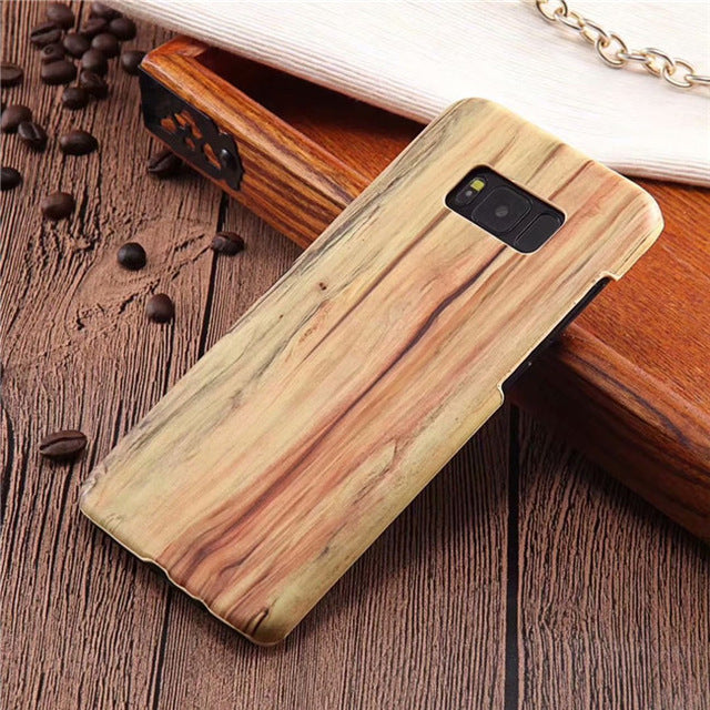 Wood grain Phone Case For Samsung Galaxy S6 / S7 / S8 Edge / S9 Plus / S8 Plus / Note 8