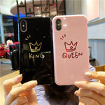 Glossy Crown Phone Case For iPhone 8+ / 7+ /  6+ /6s + / X / XS MAX / XR