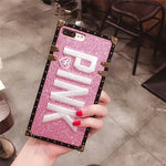 3D Pink Letter Case for iphone 7 / 7+ / 8 / X / Xs / 6+ / 6s+