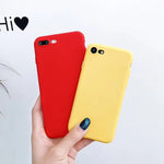 Solid color  Phone Case for Iphone X / XS / XR / XS MAX / 6+ / 6s + / 7+ / 8+