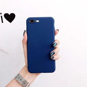 Solid color  Phone Case for Iphone X / XS / XR / XS MAX / 6+ / 6s + / 7+ / 8+