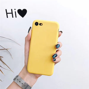 Solid color  Phone Case for Iphone X / XS / XR / XS MAX / 6+ / 6s + / 7+ / 8+