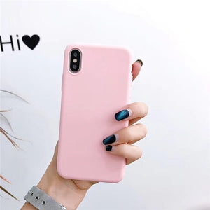 Solid color  Phone Case for Iphone X / XS / XR / XS MAX / 6+ / 6s + / 7+ / 8+