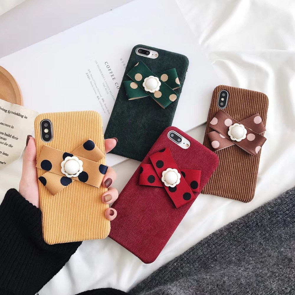 Winter Fluffy Phone Case For iphone X / XS / XR / XS MAX / 6+ / 6s + / 7 / 7+ / 8+ / 8+