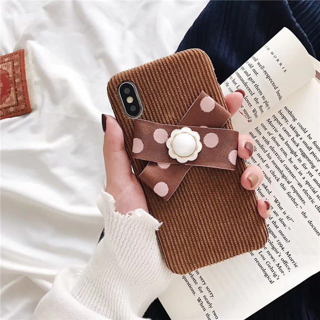 Winter Fluffy Phone Case For iphone X / XS / XR / XS MAX / 6+ / 6s + / 7 / 7+ / 8+ / 8+