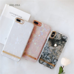 Classic Gold  Marble Case For iPhone 6+ / 6s + / 7+ / 8+ / X