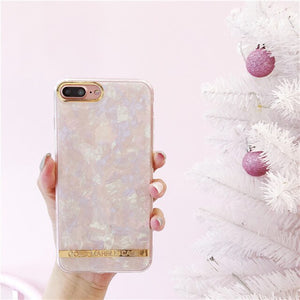 Classic Gold  Marble Case For iPhone 6+ / 6s + / 7+ / 8+ / X