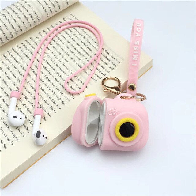 Cartoon Camera Earphone Case For Airpods