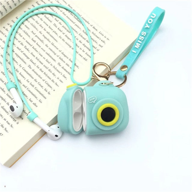 Cartoon Camera Earphone Case For Airpods