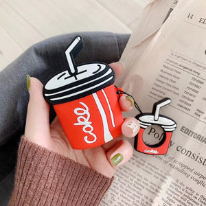 Coke Cola Drink Bottle Earphone Case For AirPods