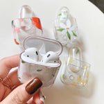 Flowers Transparent Earphone Case for AirPods