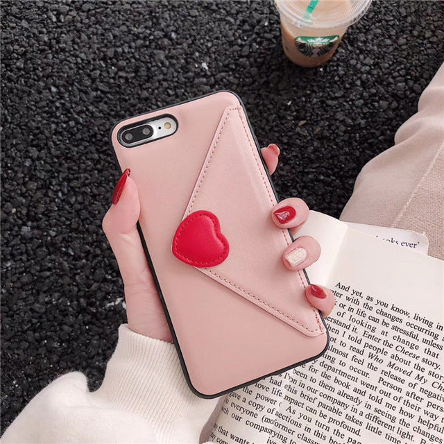 Heart Wallet Phone Case for Samsung Galaxy S10 / S10+/ S10e / Note 9