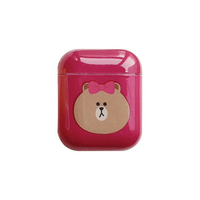 Cartoon Bear Head Case for AirPods