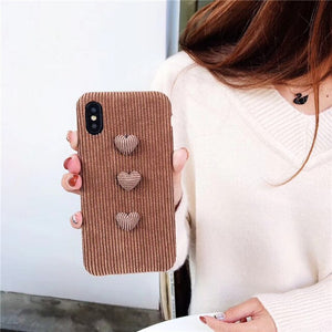 3D Heart Phone Case For iPhone X / XS / XR / XS MAX / 7+ / 8+ / 6+ / 6S +