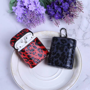 Luxury Leopard Genuine Leather Case for Airpods