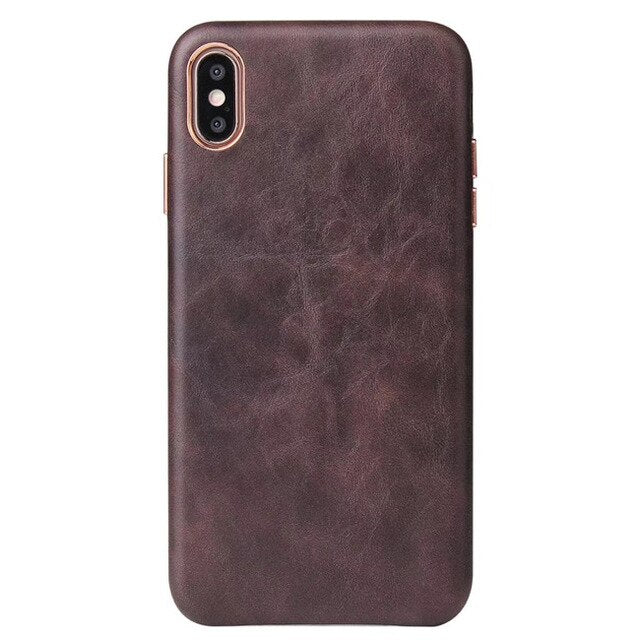 Leather Phone Case For iPhone 6s + / 6+ / 7+ / 8+ / X / XS / XS MAX
