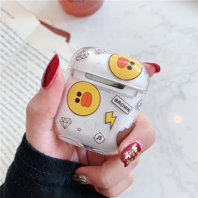 Cartoon Bear Airpods Case