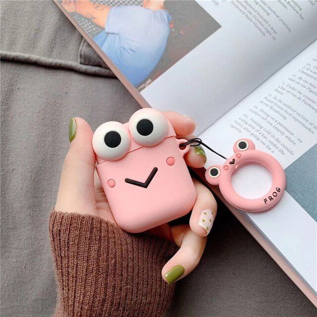 Cartoon Bread Superman Frog Earphone Case For Airpods