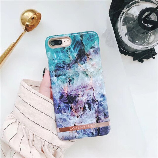 Marble Case For iphone 7 / X / 6 / 6+ / 7 / 7+ / 8 / 8+
