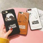Leather Cartoon Bear Phone Case for IPhone X / Xs/ Xs MAX / XR / 6 / 6s / 7+ / 8+